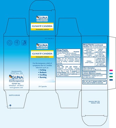 image of box label - Guna TF Candida 18 03 2010